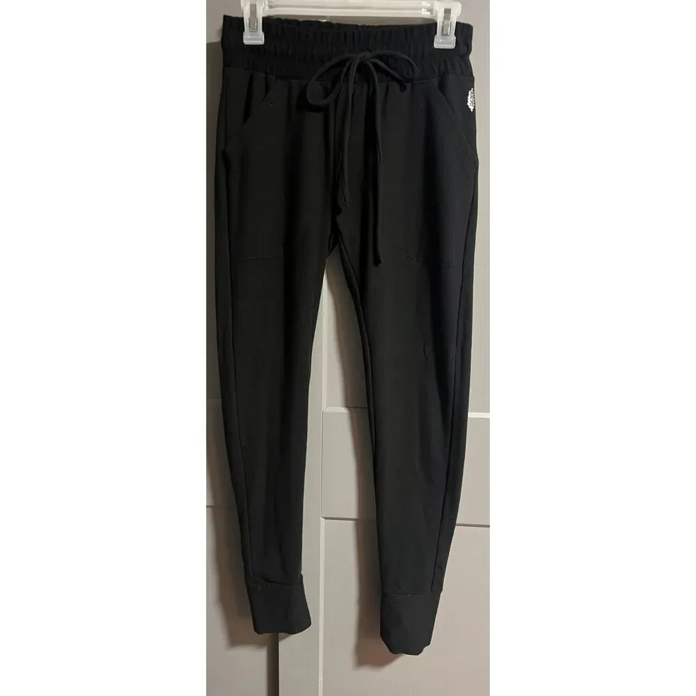 FP Movement Womens Athleisure Elastic Waist Jogger Sweatpants Black Size X-Small